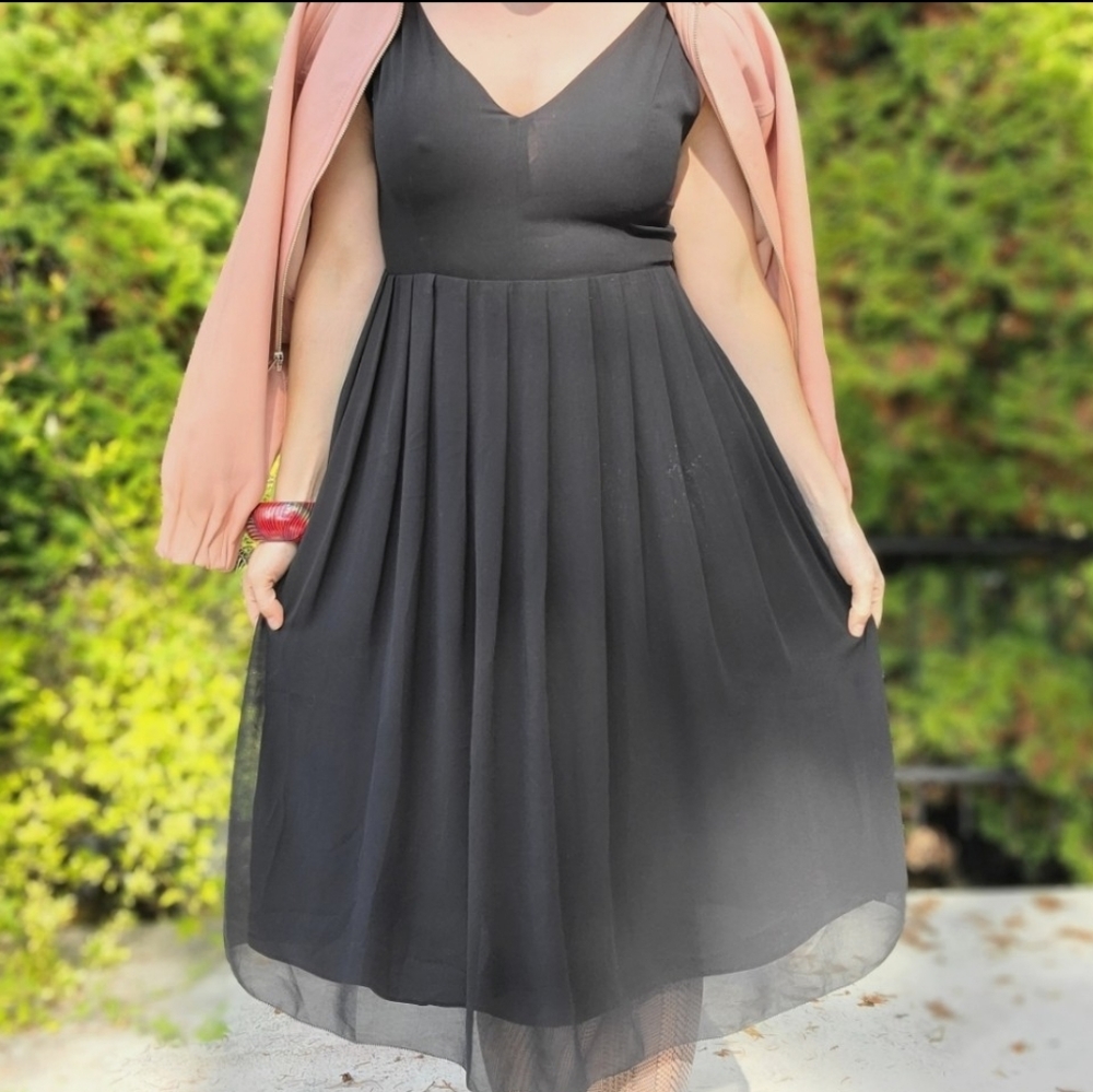 Wilfred Black Midi Dress